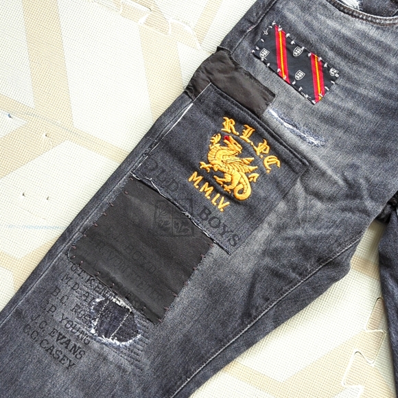 Never Worn Ralph Lauren Patchwork Denim! 30×30 true to size! Authentic - Picture 4 of 16